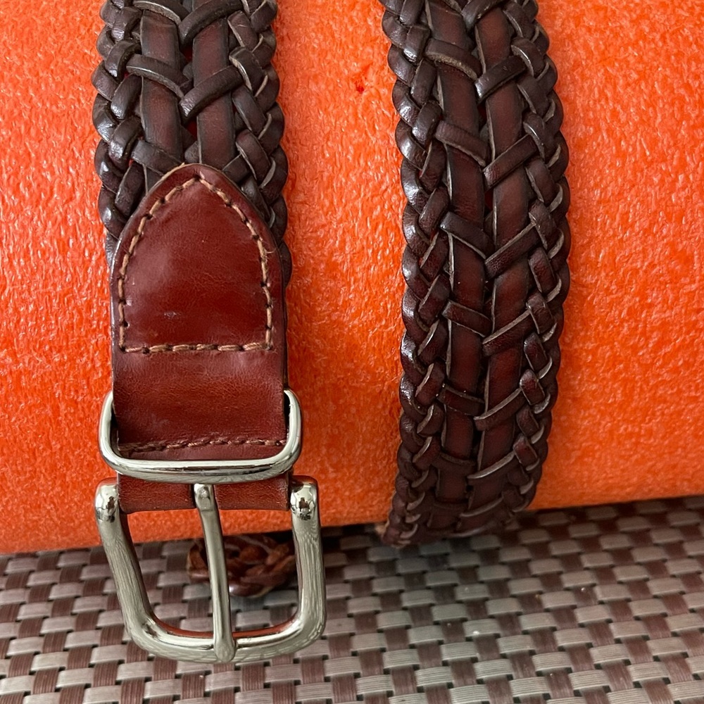 Genuine Braided Leather Belt